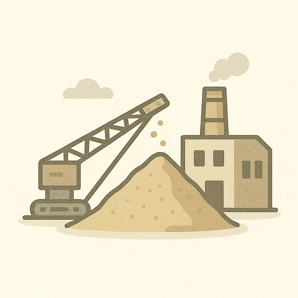 Extraction de sable