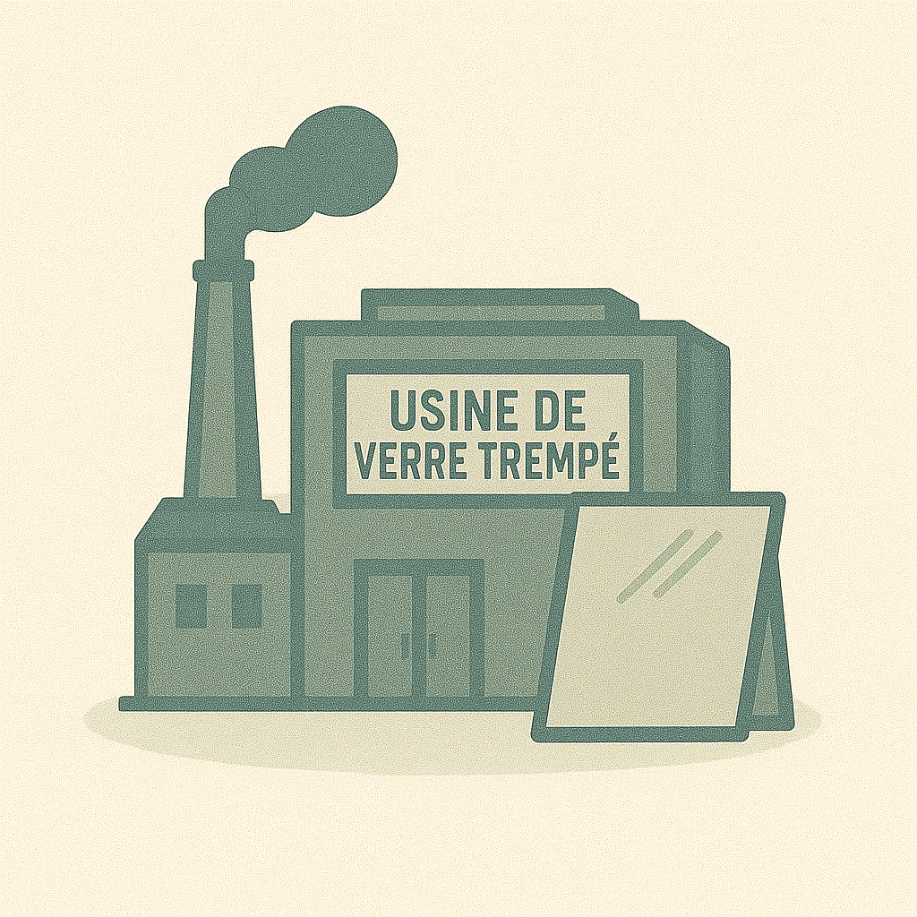 Usine de verre trempé